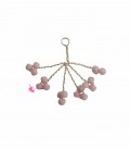 Ciondolo Ramo 6 petali 20x15 mm Rosa