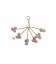 Ciondolo Ramo 6 petali 20x15 mm Rosa