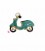 Ciondolo Vespa Smaltata 15x10 mm Verde Petrolio