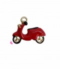Ciondolo Vespa Smaltata 15x10 mm Rossa