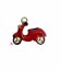 Ciondolo Vespa Smaltata 15x10 mm Rossa