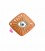 Connettore Rombo Arancio con Occhio Turco 18x16 mm Acciaio Inox