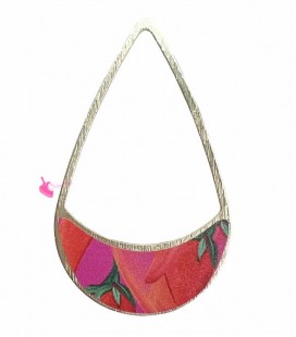 Ciondolo Lacrima Peperoncini Rossi 58x37 mm Oro Opaco