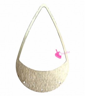 Ciondolo Lacrima Peperoncini Rossi 58x37 mm Oro Opaco