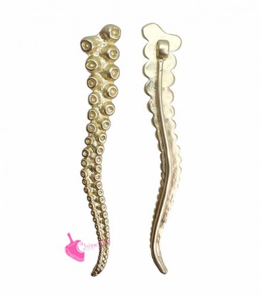Ciondolo Tentacoli Braccia Polpo 65x10 mm Oro Opaco
