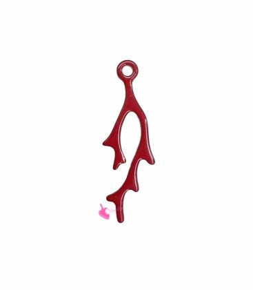 Ciondolo Ramo di Corallo 25x7x0,5 mm Rosso