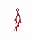 Ciondolo Ramo di Corallo 25x7x0,5 mm Rosso