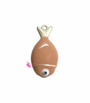 Ciondolo Pesce 18x9 mm Arancio