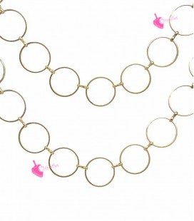Catena Cerchi 20 mm Oro Opaco (50 cm)