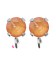 Base Orecchini a Perno con Chaton SW Mango Ignite SS39 8 mm colore Acciaio
