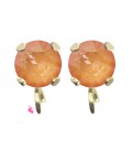 Base Orecchini a Perno con Chaton SW Mango Ignite SS39 8 mm colore Acciaio