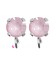 Base Orecchini a Perno con Chaton SW Soft Rose Ignite SS39 8 mm colore Acciaio