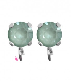Base Orecchini a Perno con Chaton SW Agave Ignite SS39 8 mm colore Acciaio