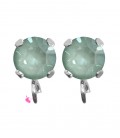 Base Orecchini a Perno con Chaton SW Agave Ignite SS39 8 mm colore Acciaio