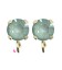 Base Orecchini a Perno con Chaton SW Agave Ignite SS39 8 mm colore Oro