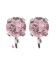 Base Orecchini a Perno con Chaton SW Antique Pink SS39 8 mm colore Acciaio