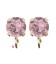 Base Orecchini a Perno con Chaton SW Antique Pink SS39 8 mm colore Oro
