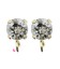 Base Orecchini a Perno con Chaton SW Greige SS39 8 mm colore Oro