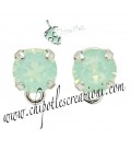 Base Orecchini a Perno con Swarovski Chrysolite Opal SS39