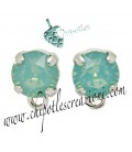 Base Orecchini a Perno con Swarovski Pacific Opal SS39