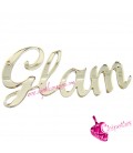 Ciondolo Connettore Grande Glam 104x48 mm Plexiglass Specchiato color Oro